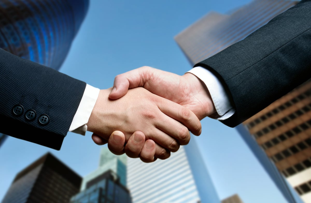 business hand shake